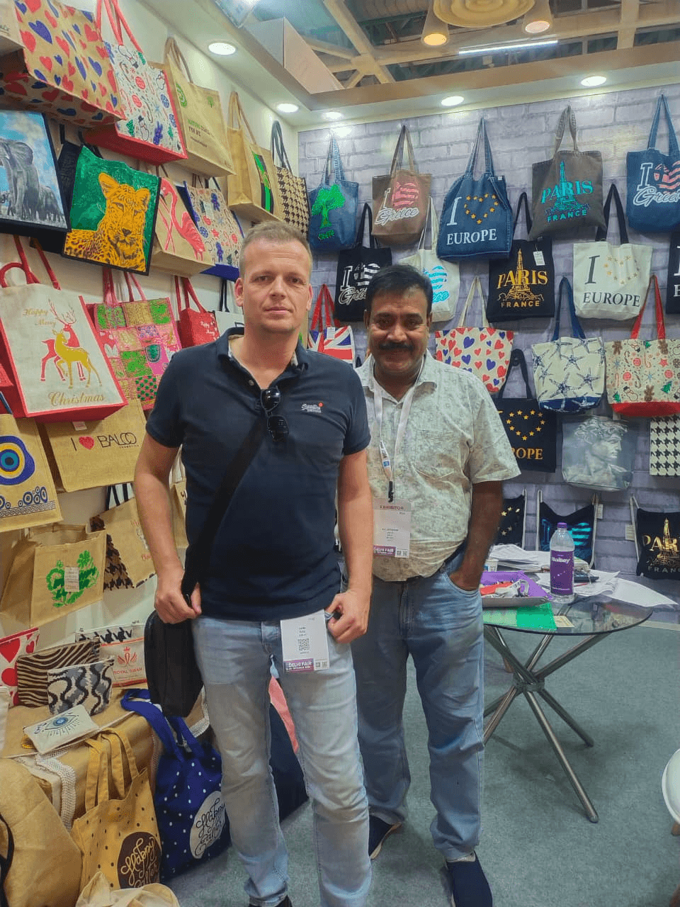 Clients looking at products